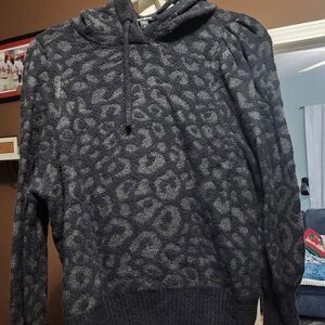 Express Black Textured Sweater